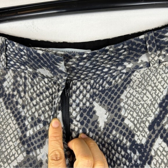 DVF snack print silk wool blend pants size 2 - Picture 4 of 8